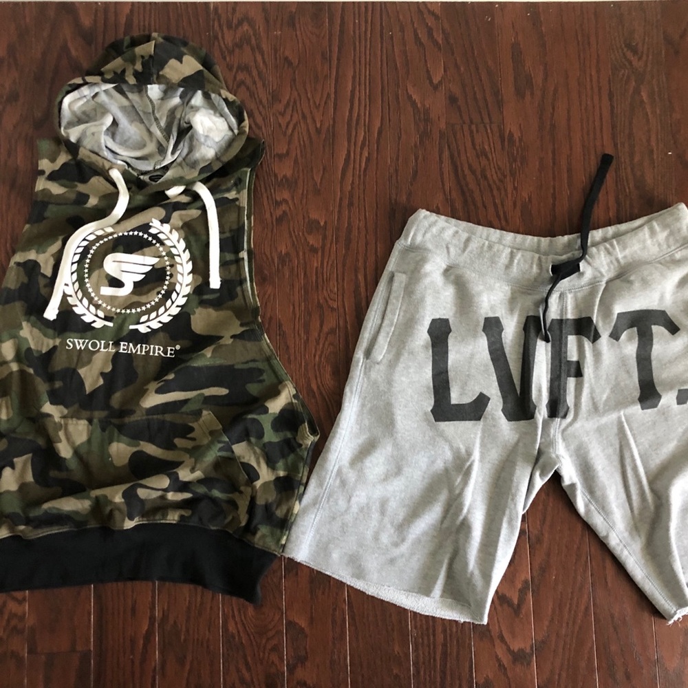 MENS LVFT SHORTS & SWOLE EMPIRE SHIRT